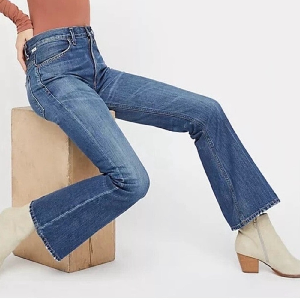 Citizens Of Humanity Kaya Mid Rise Kick Flare Jeans